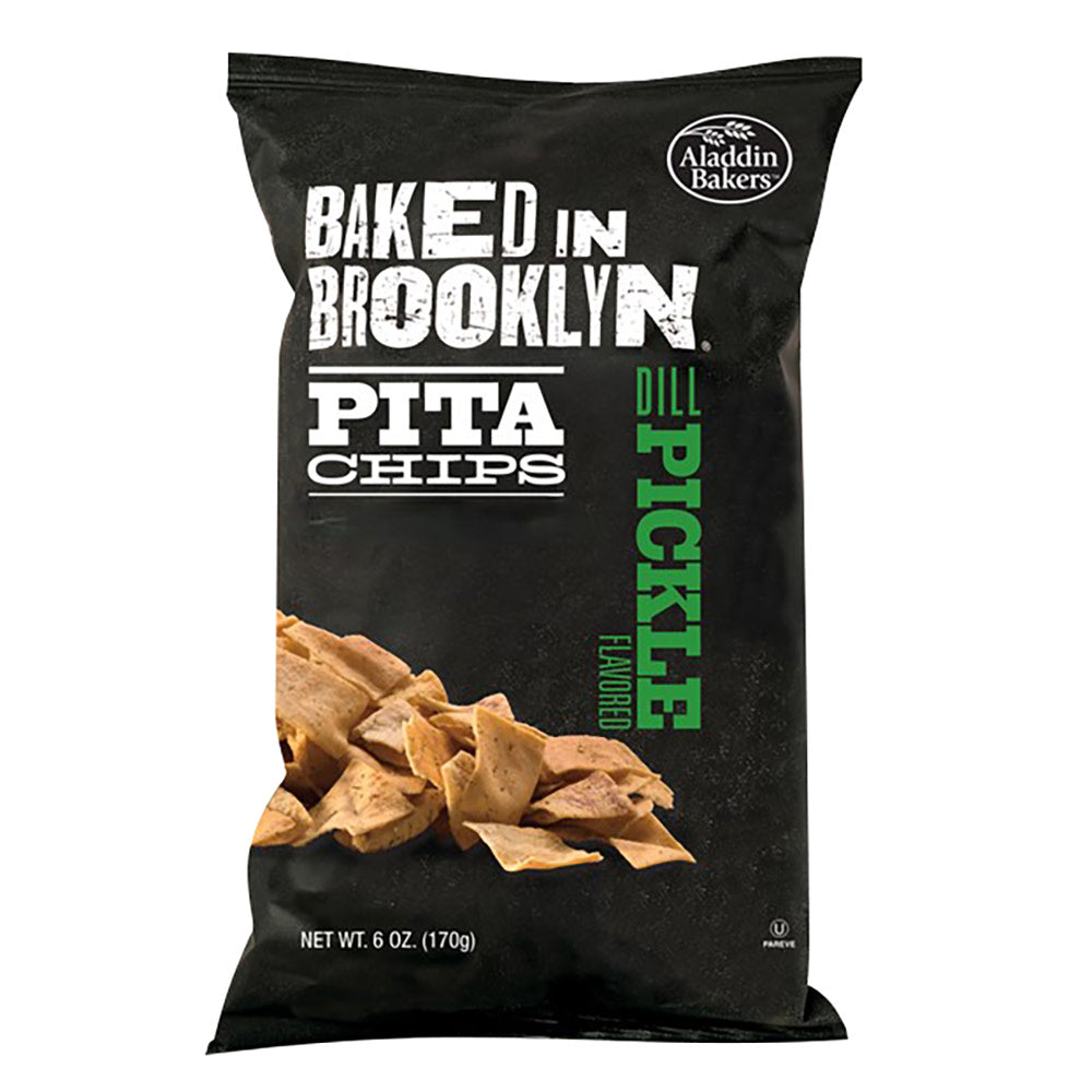 Wholesale Baked In Brooklyn Dill Pickle Pita Chips 6 Oz Bag- Bulk