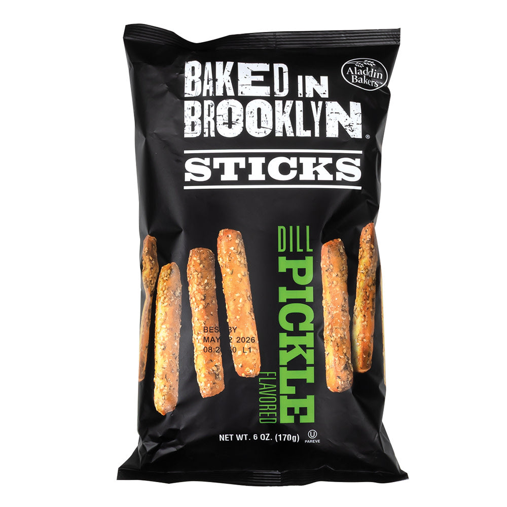 Wholesale Baked In Brooklyn Dill Pickle Sticks 6 Oz Bag- Bulk