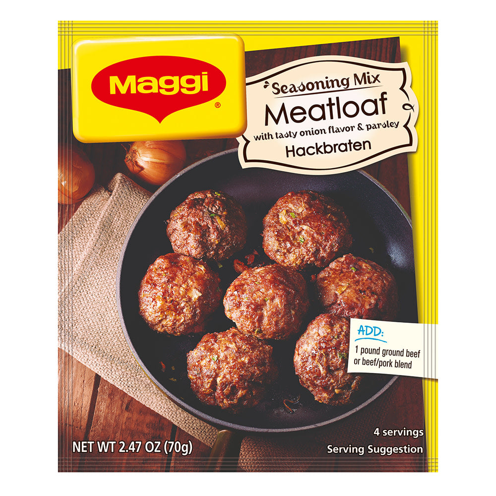 Wholesale Maggi Hackbraten Meatloaf Mix 2.47 Oz Pouch- Bulk