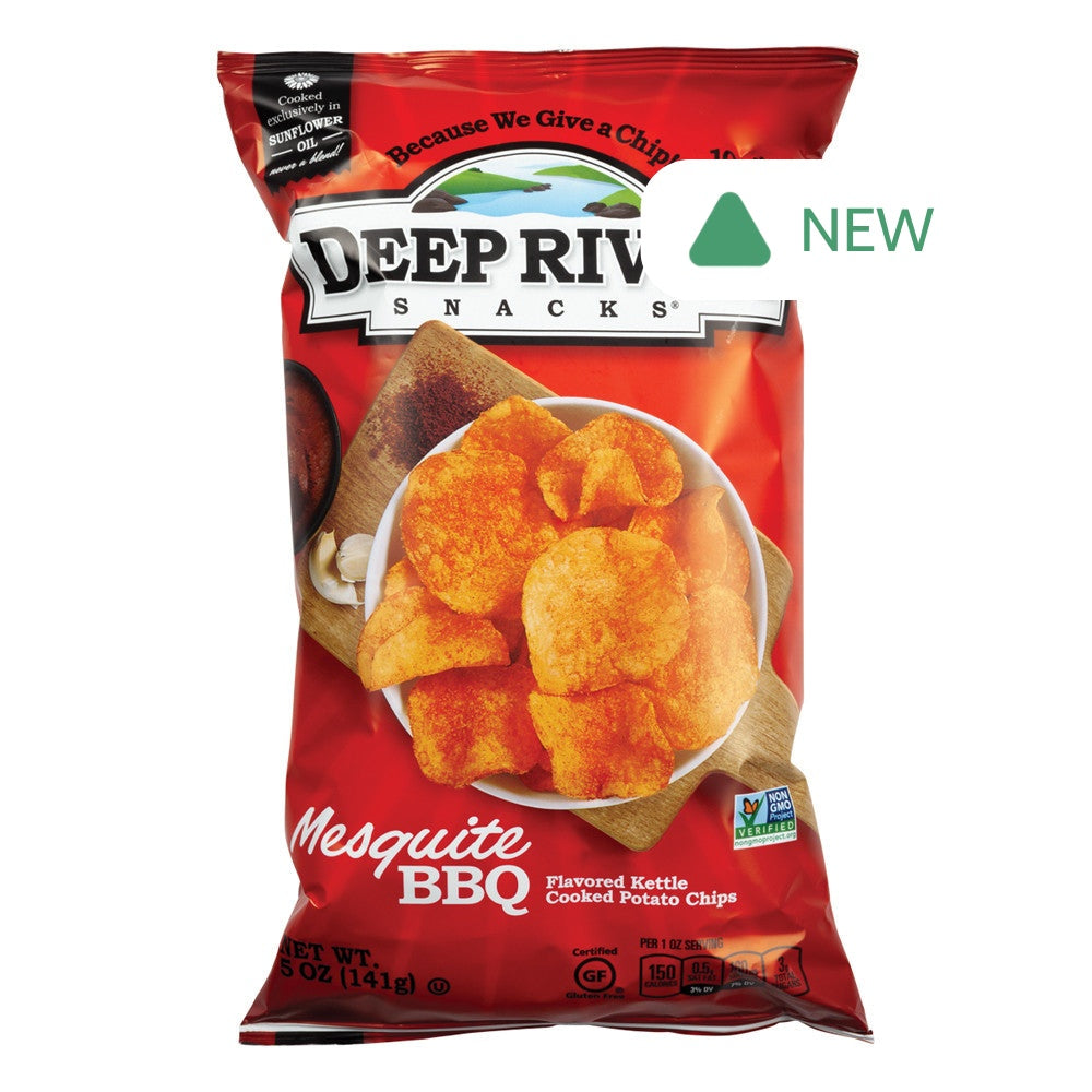 Wholesale Deep River Mesquite Bbq Kettle Cooked Potato Chips 5 Oz Bag- Bulk
