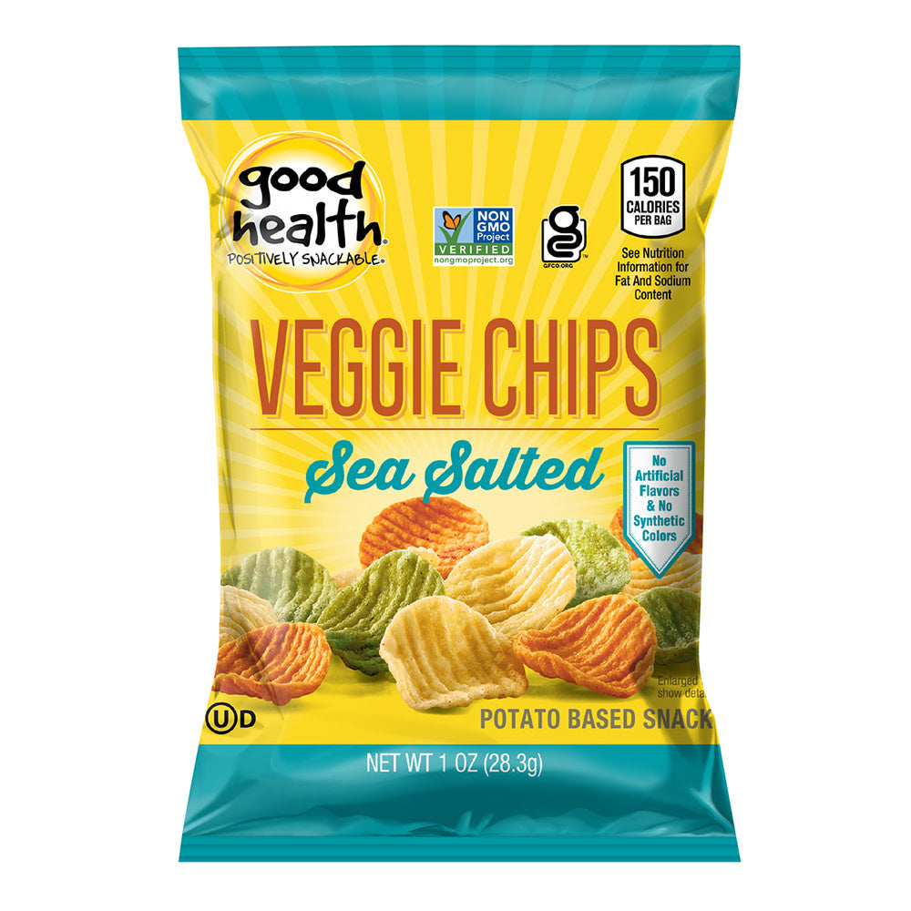 Wholesale Good Health Sea Salted Veggie Chips 1 Oz Bag- Bulk