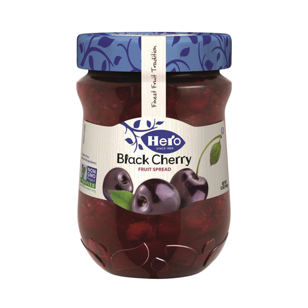 Wholesale Hero Classica Black Cherry Premium Fruit Spread 12 Oz Jar- Bulk