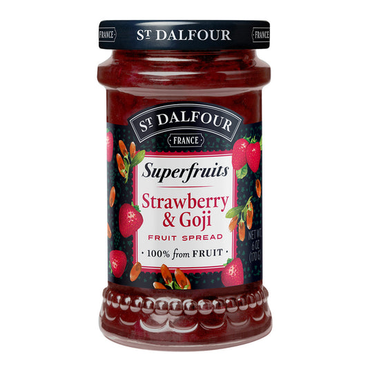 Wholesale St. Dalfour Superfruits Strawberry Goji Fruit Spread 6 Oz Jar- Bulk