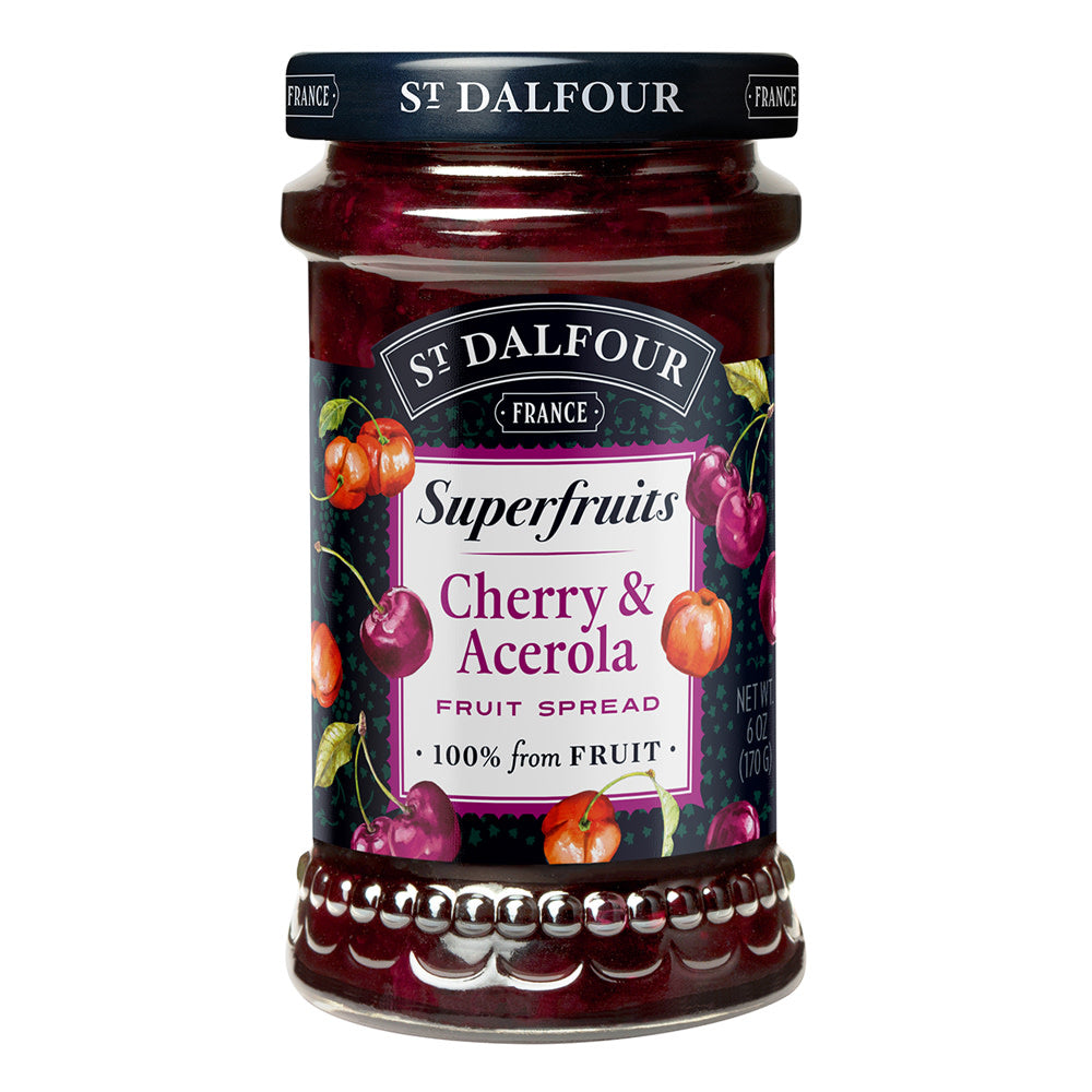 Wholesale St. Dalfour Superfruits Fruit Spread Cherry & Acerola 6 Oz Jar- Bulk