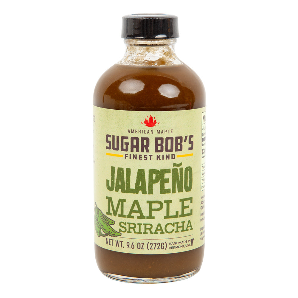 Wholesale Sugar Bob'S Jalapeno Maple Sriracha Hot Sauce 9.6 Oz Bottle- Bulk