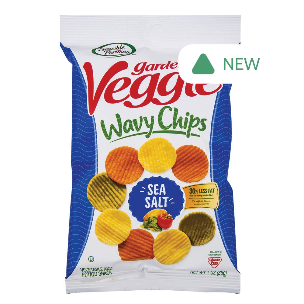 Wholesale Sensible Portions Garden Veggie Wavy Chips Sea Salt 1 Oz Bag- Bulk