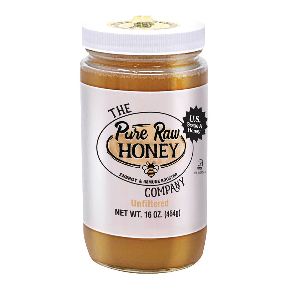 Wholesale Pure Raw Honey Company Unfiltered 16 Oz Jar- Bulk