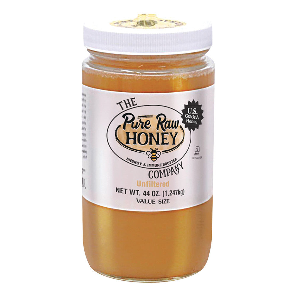 Wholesale Pure Raw Honey Unfiltered Value Size 44 Oz Jar- Bulk