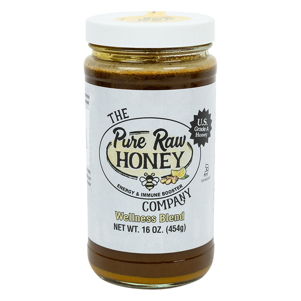 Wholesale Pure Raw Honey - Wellness Blend Honey - 16Oz- Bulk