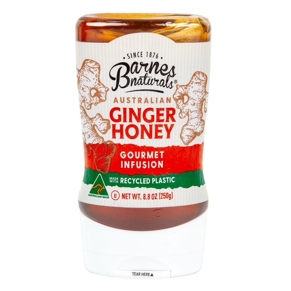 Wholesale Barnes Naturals Ginger Honey 8.8 Oz Bottle- Bulk