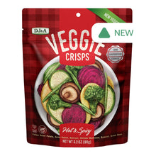 Wholesale Dj&A Veggie Crisps Hot & Spicy 3.2 Oz Pouch- Bulk
