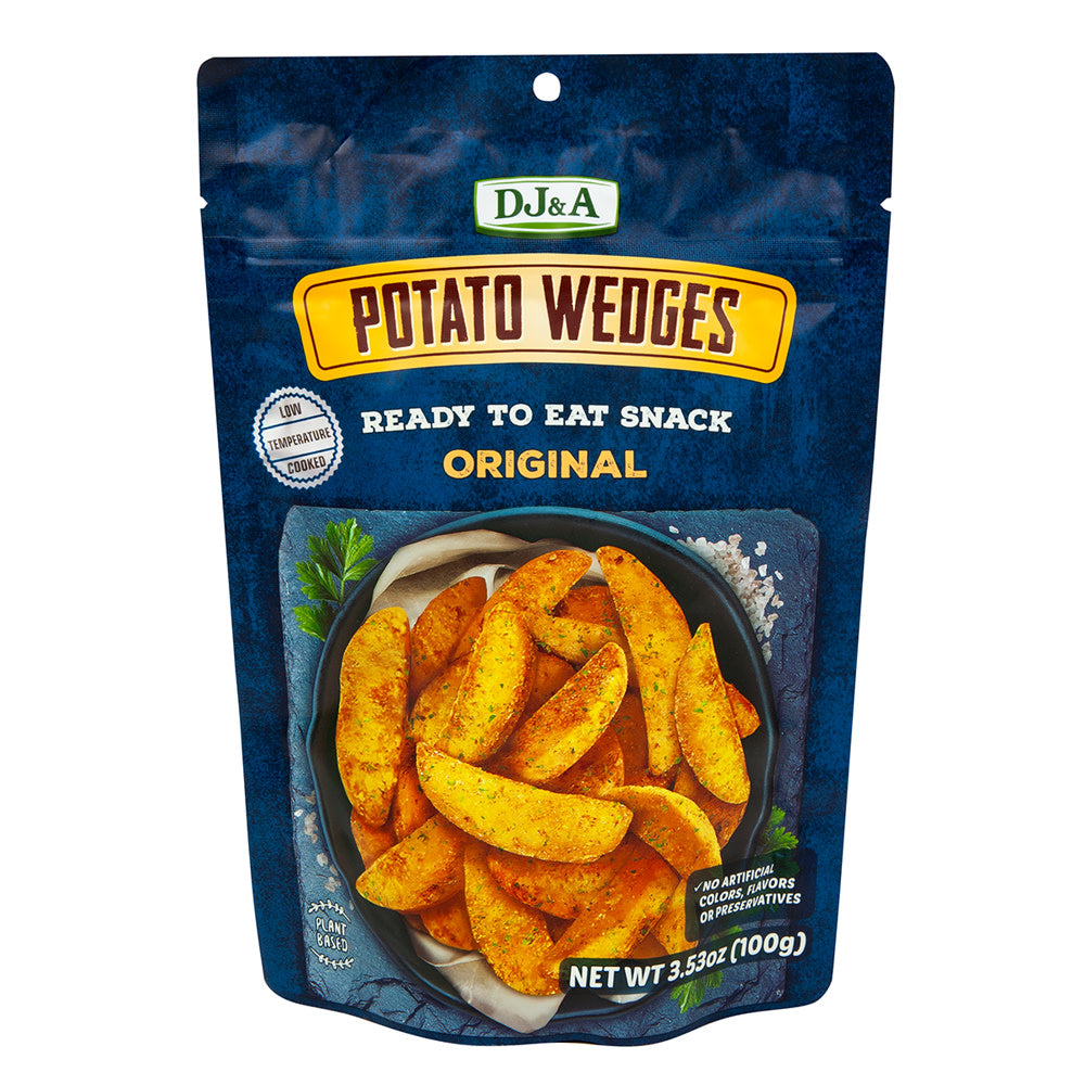 Wholesale Dj&A Potato Wedges Original 3.53 Oz Pouch- Bulk