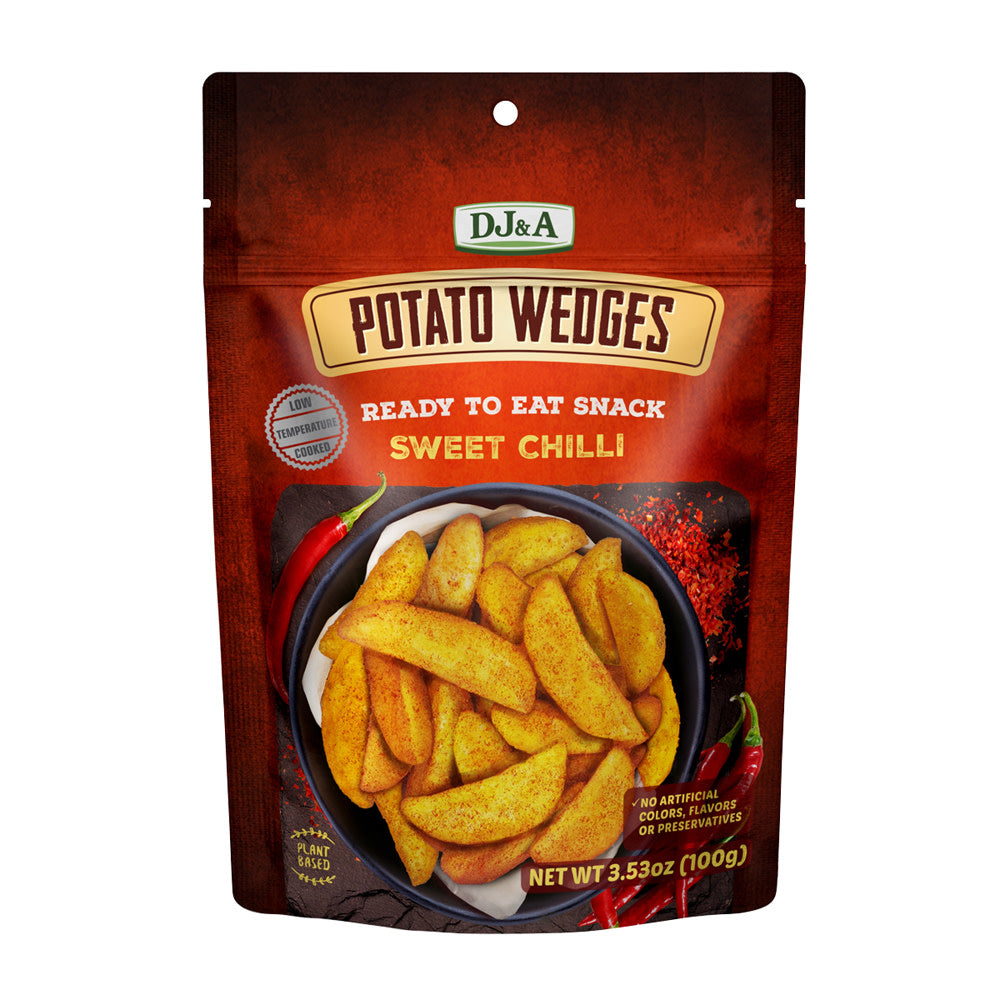 Wholesale Dj&A Potato Wedges Sweet Chilli 3.53 Oz Pouch- Bulk