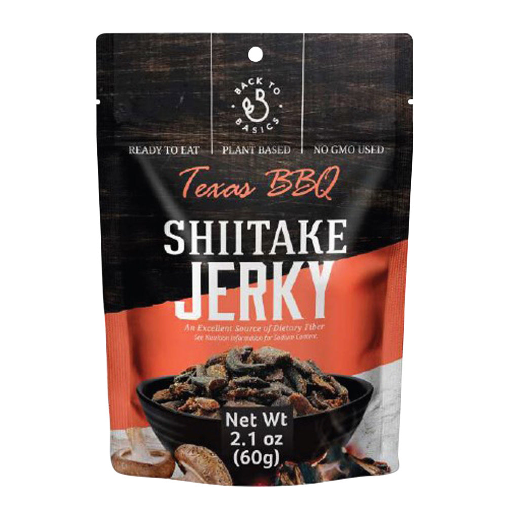 Wholesale Dj&A Shiitake Mushroom Jerky Texas Bbq 2.12 Oz Pouch- Bulk