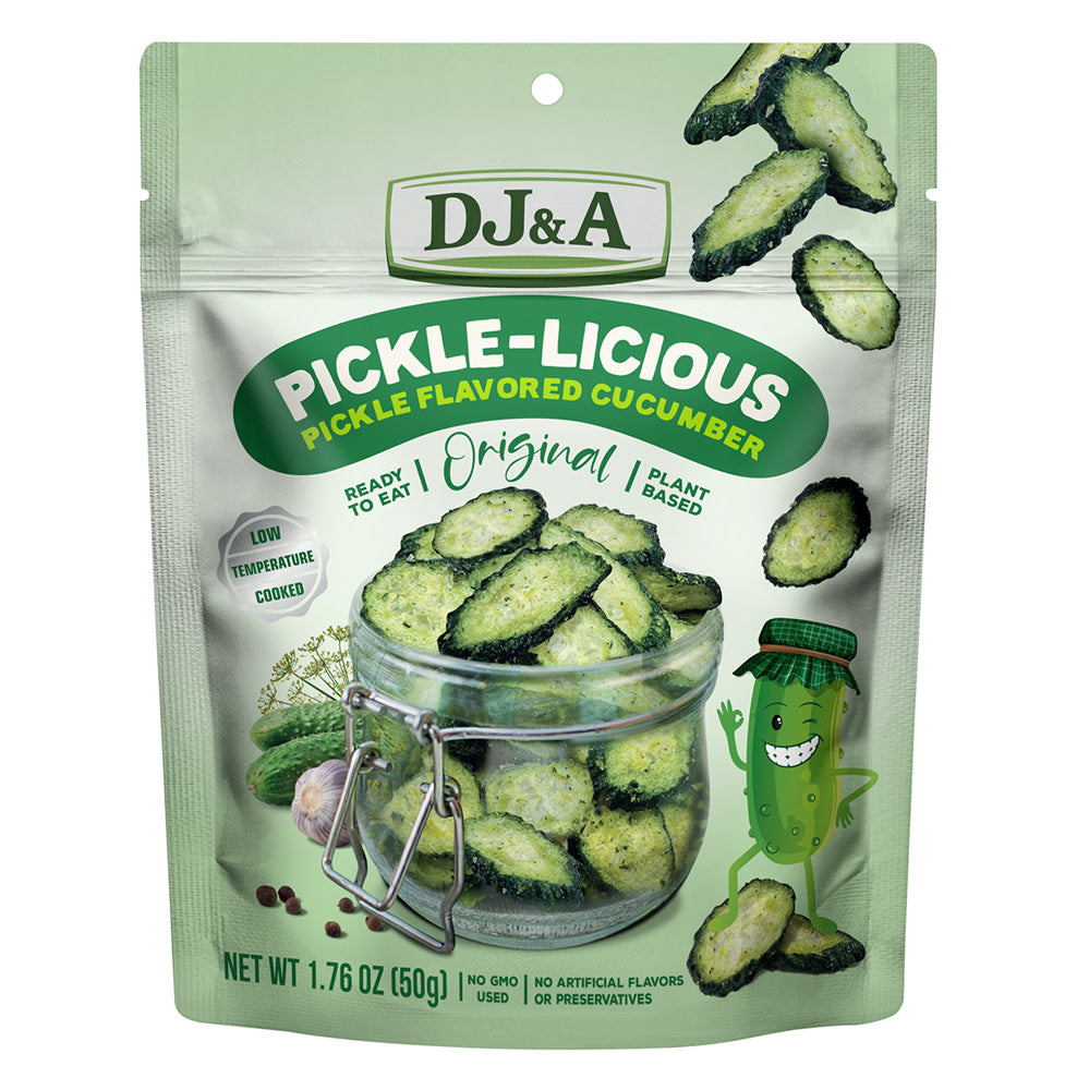 Wholesale Dj&A Pickle-Licious Cucumber 1.76 Oz Pouch- Bulk