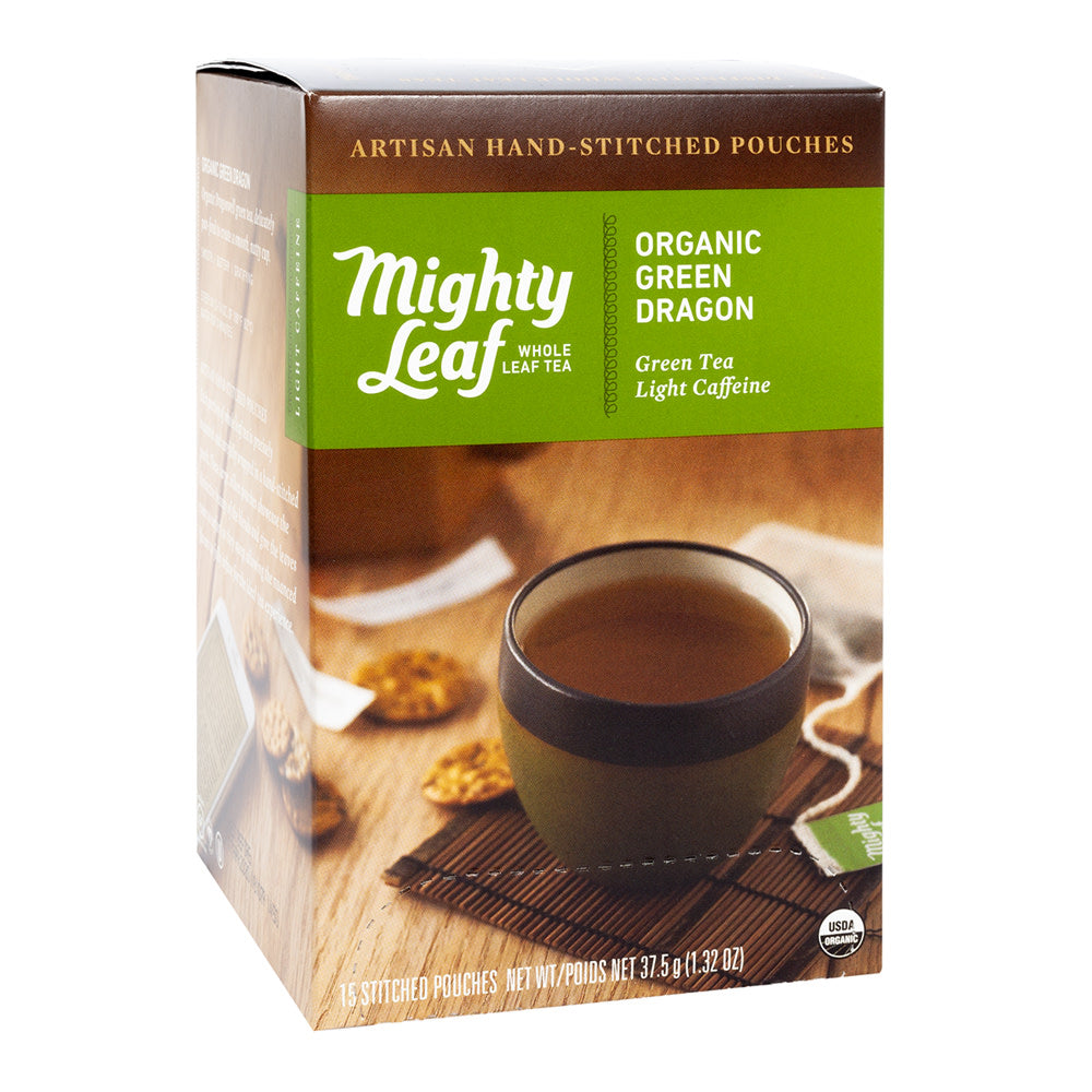 Wholesale Mighty Leaf Organic Green Dragon Tea 15 Ct Box- Bulk