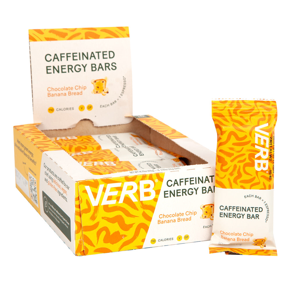 Wholesale Verb Chocolate Chip Banana Bread Energy Bars 0.92 Oz- Bulk