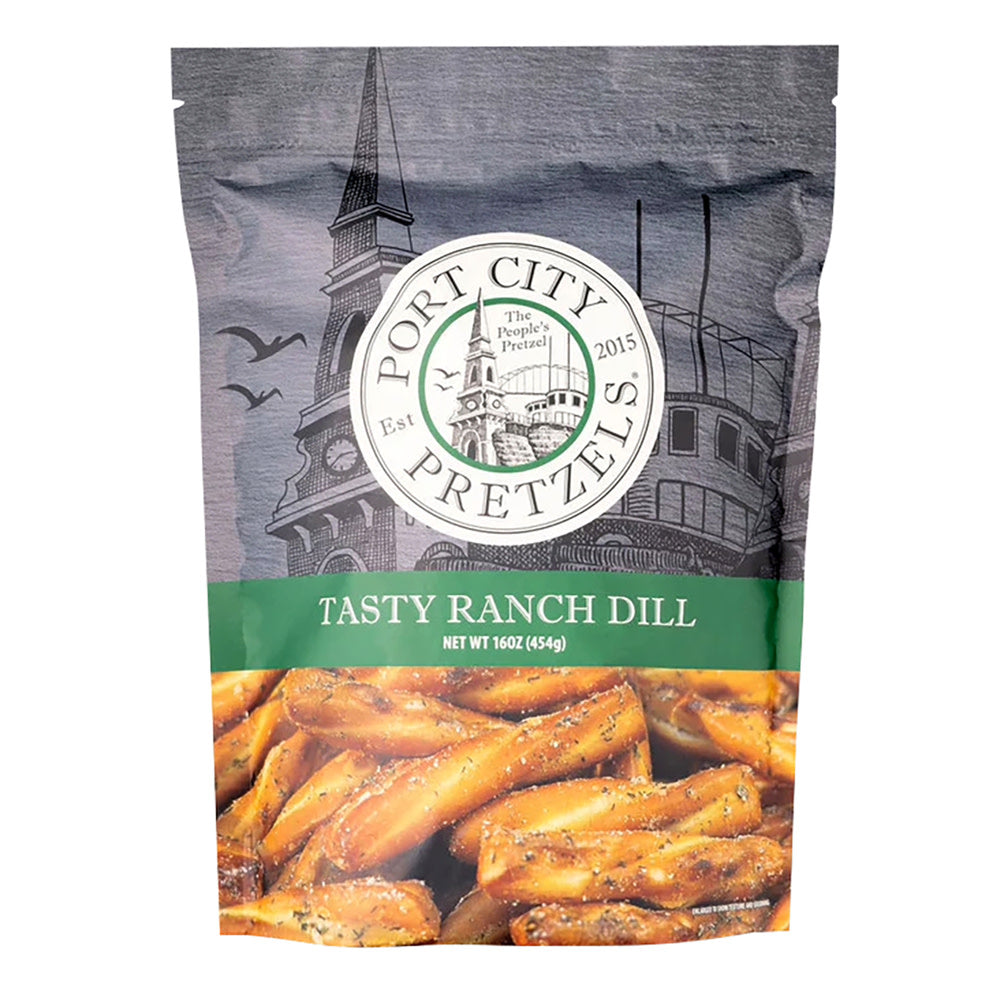 Wholesale Port City Pretzels Tasty Ranch Dill 8 Oz Bag- Bulk