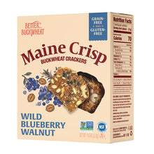 Wholesale Maine Crisp Buckwheat Crackers Wild Blueberry Walnut 4 Oz Box- Bulk