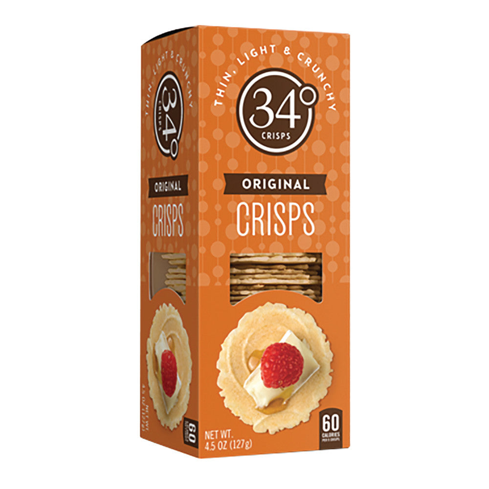 Wholesale 34 Degrees Original Crisps 4.5 Oz Box- Bulk