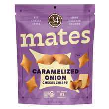 Wholesale 34 Degrees Mates Caramelized Onion Cheese Crisps 3 Oz Pouch- Bulk