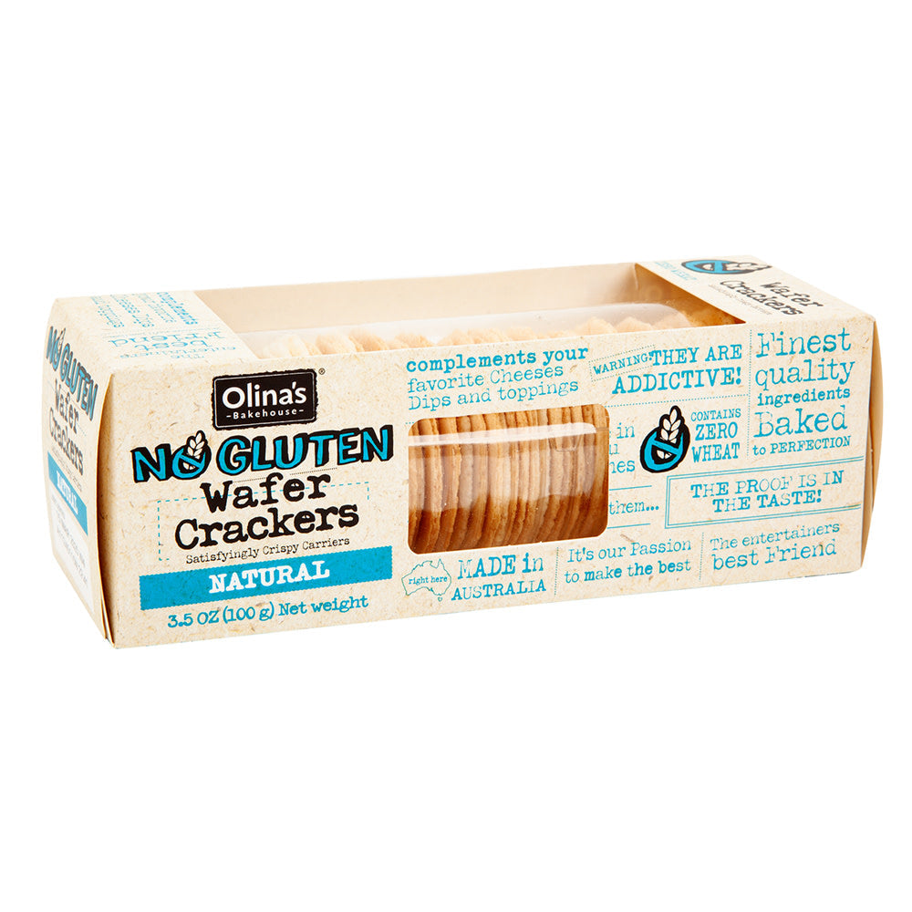 Wholesale Olina'S Gluten Free Natural Wafer Cracker 3.5 Oz Box- Bulk