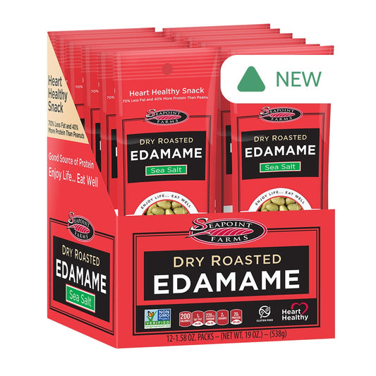 Wholesale Seapoint Farms 100 Calorie Lightly Salted Dry Roasted Edamame 1.58 Oz Bag- Bulk