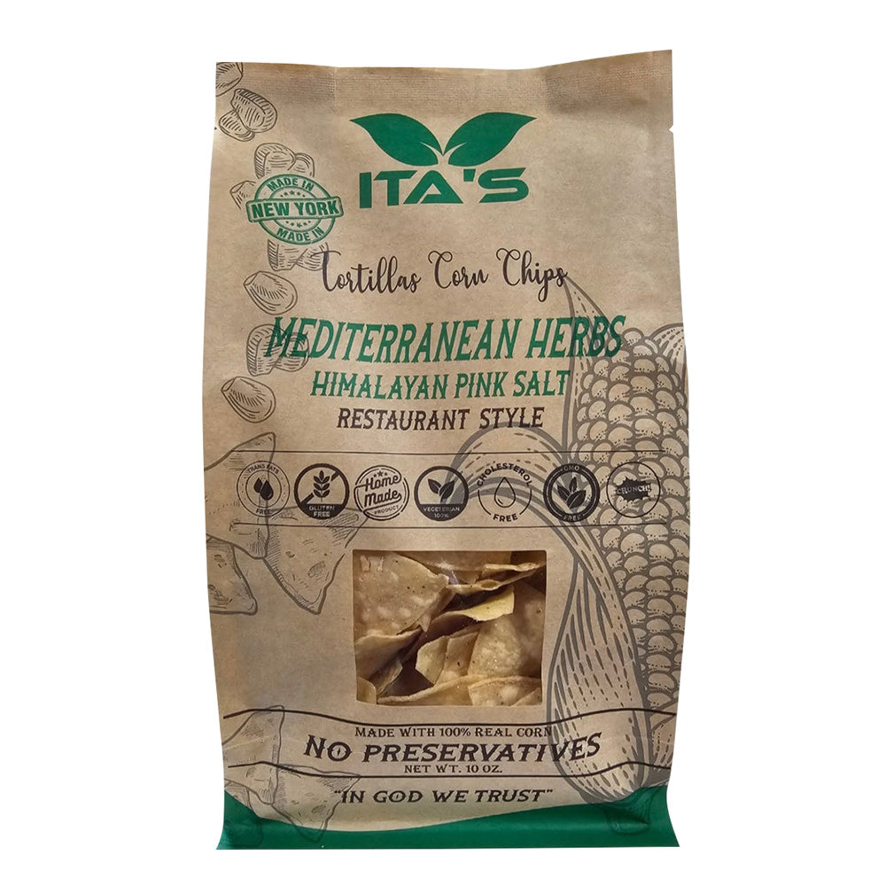 Wholesale Ita'S Mediterranean Herbs Tortilla Corn Chips 10 Oz Bag- Bulk