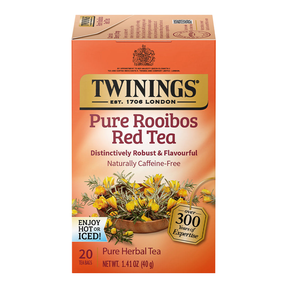 Wholesale Twinings Pure Rooibos Red Tea 20 Ct Box- Bulk
