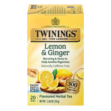 Wholesale Twinings Lemon And Ginger Tea 20 Ct Box- Bulk