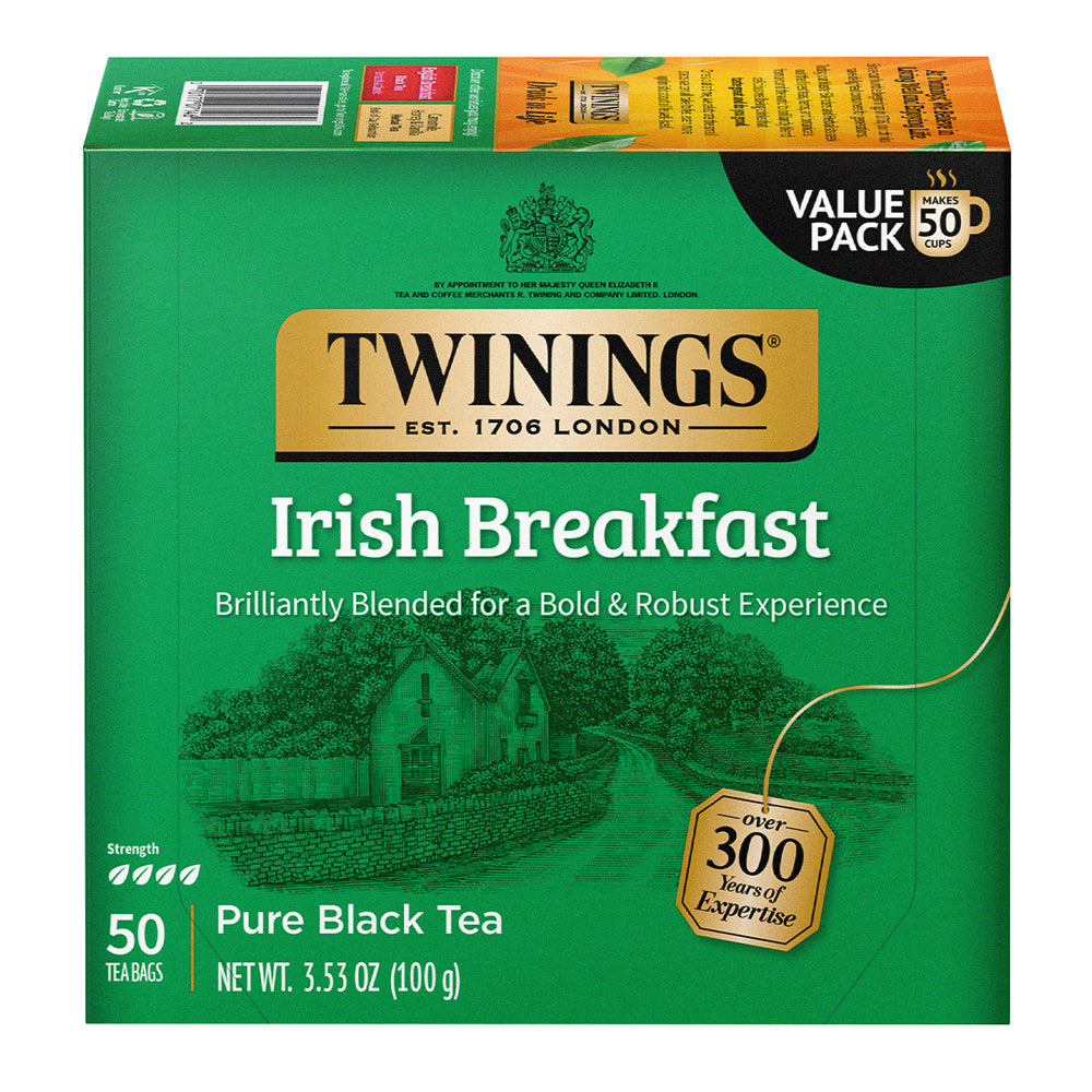 Wholesale Twinings Irish Breakfast Tea 50 Ct Box- Bulk