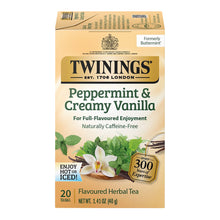Wholesale Twinings Peppermint & Creamy Vanilla Herbal Tea 20 Ct Box- Bulk