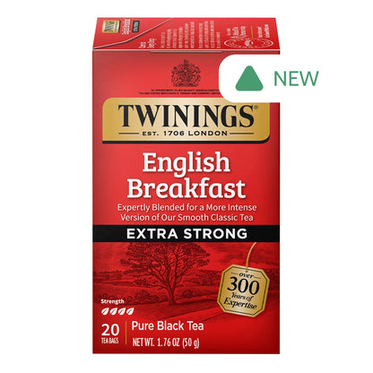 Wholesale Twinings Extra Bold English Breakfast Tea 20 Pc Box- Bulk