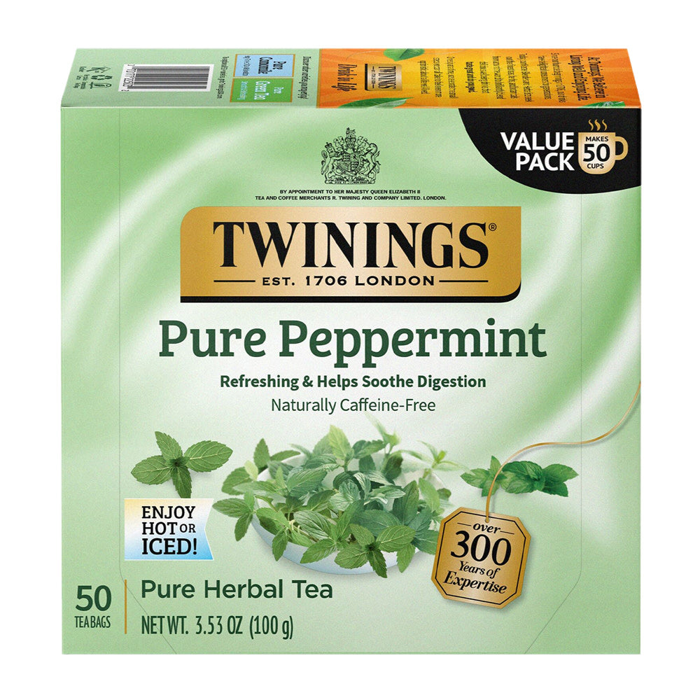 Wholesale Twinings Pure Peppermint Herbal Tea 50 Ct Box- Bulk