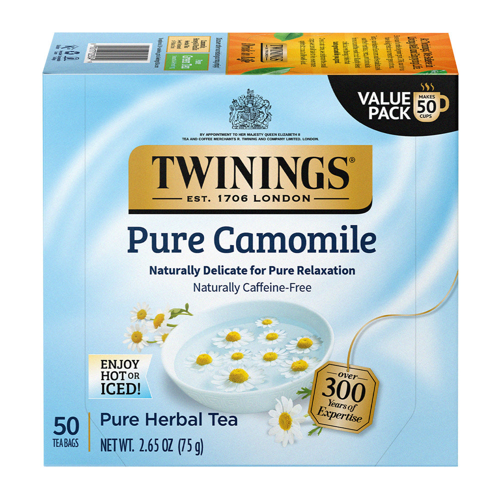Wholesale Twinings Pure Camomile Herbal Tea 50 Ct Box- Bulk