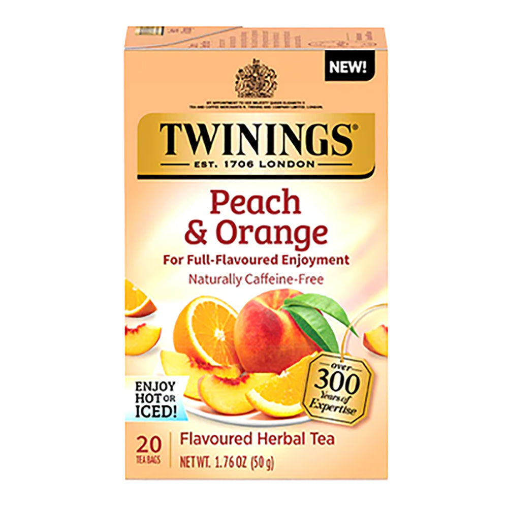 Wholesale Twinings Peach And Orange Herbal Tea 20 Ct Box- Bulk