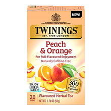 Wholesale Twinings Peach And Orange Herbal Tea 20 Ct Box- Bulk
