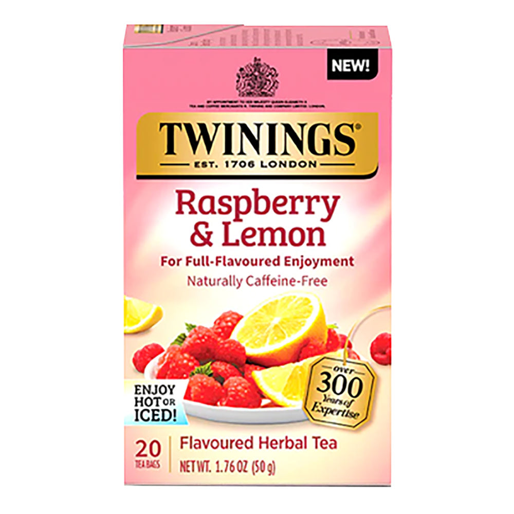 Wholesale Twinings Raspberry And Lemon Herbal Tea 20 Ct Box- Bulk