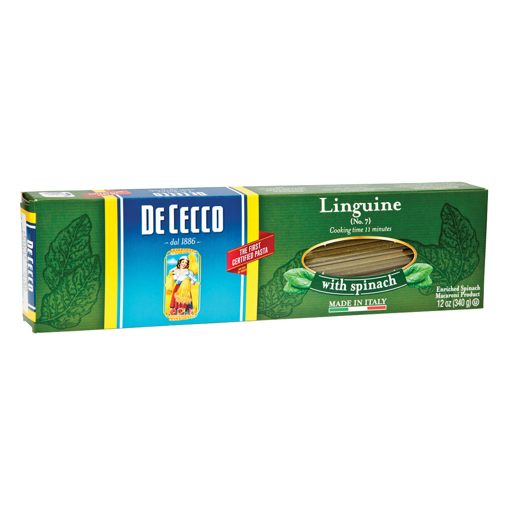 Wholesale De Cecco Linguine With Spinach Pasta 12 Oz Box- Bulk