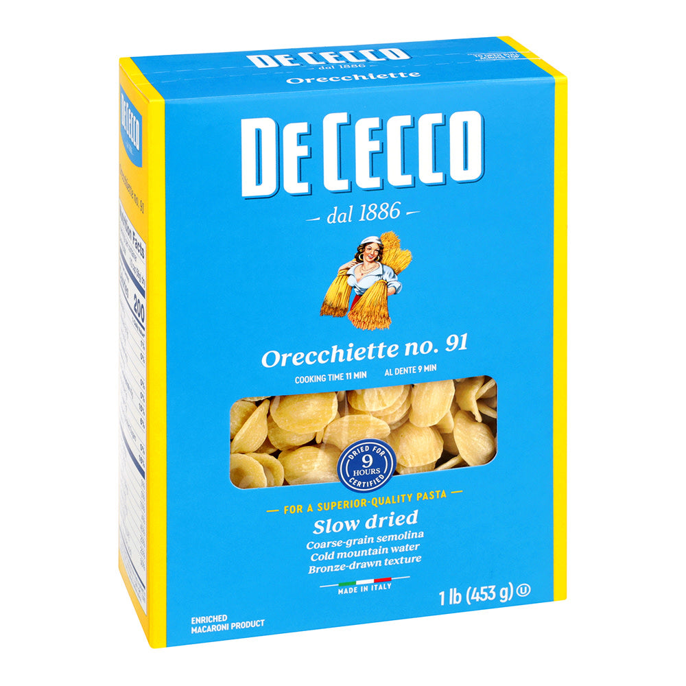 Wholesale De Cecco Orecchiette Pasta 16 Oz Box # 91- Bulk