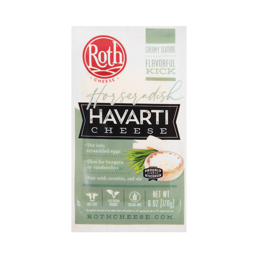 Wholesale Horseradish Havarti Cuts Cheese 6 OZ- Bulk