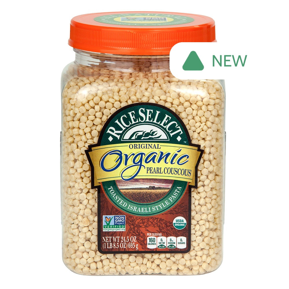 Wholesale Texmati Organic Pearl Couscous 24.5 Oz Jar- Bulk