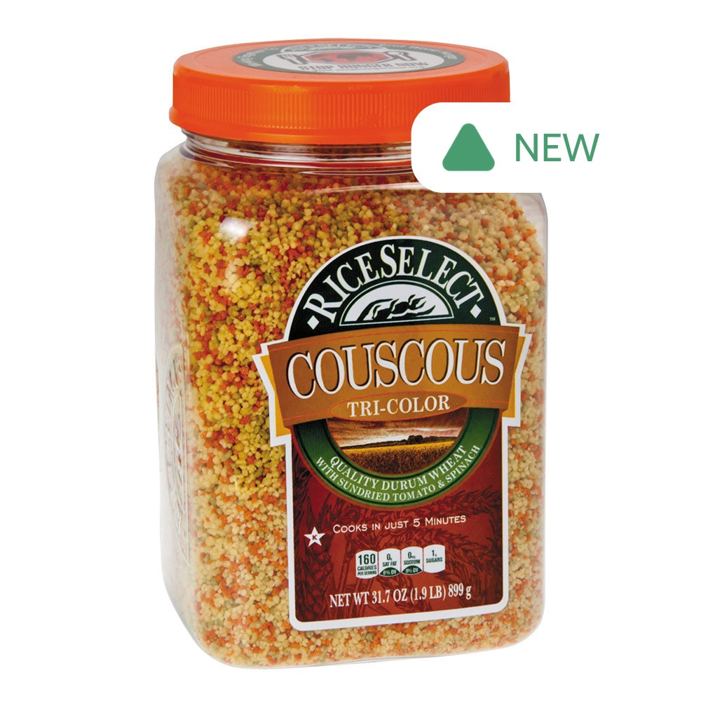 Wholesale Texmati Tri-Color Couscous 26.5 Oz Jar- Bulk