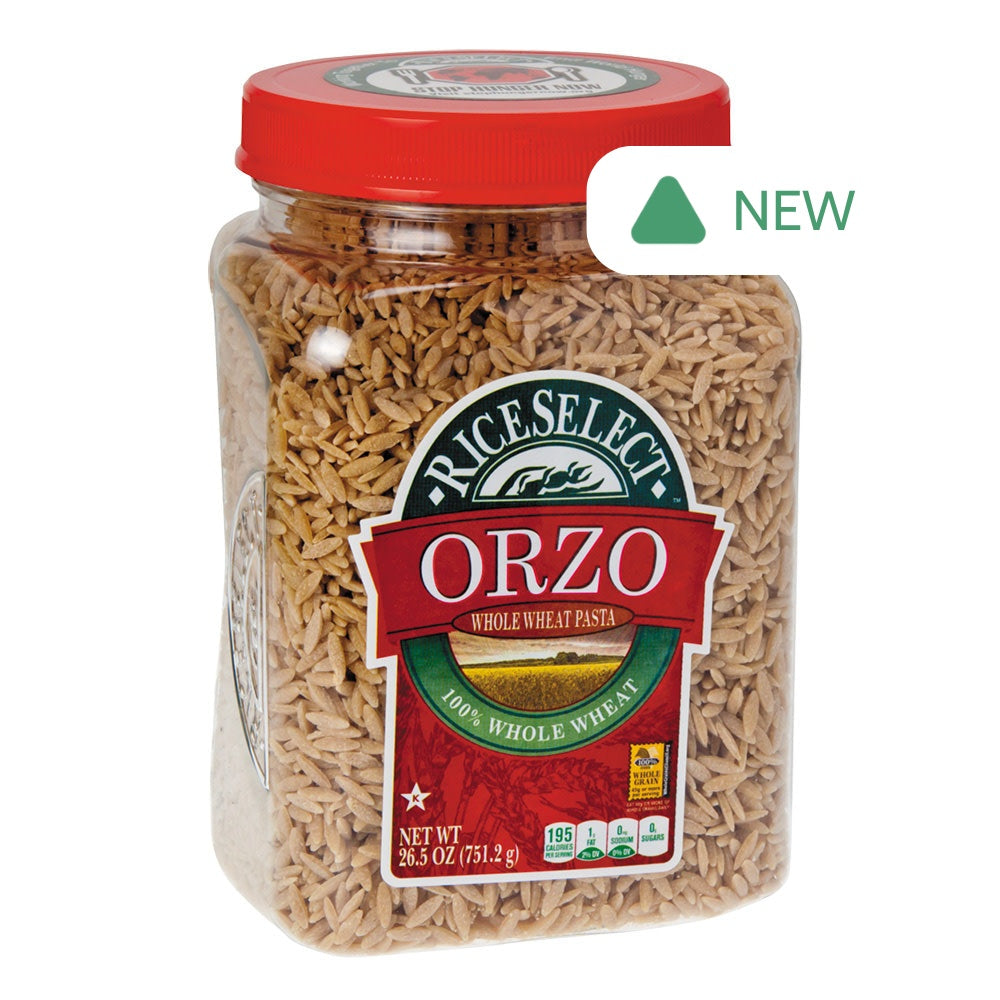 Wholesale Texmati Whole Wheat Orzo Pasta 26.5 Oz Jar- Bulk
