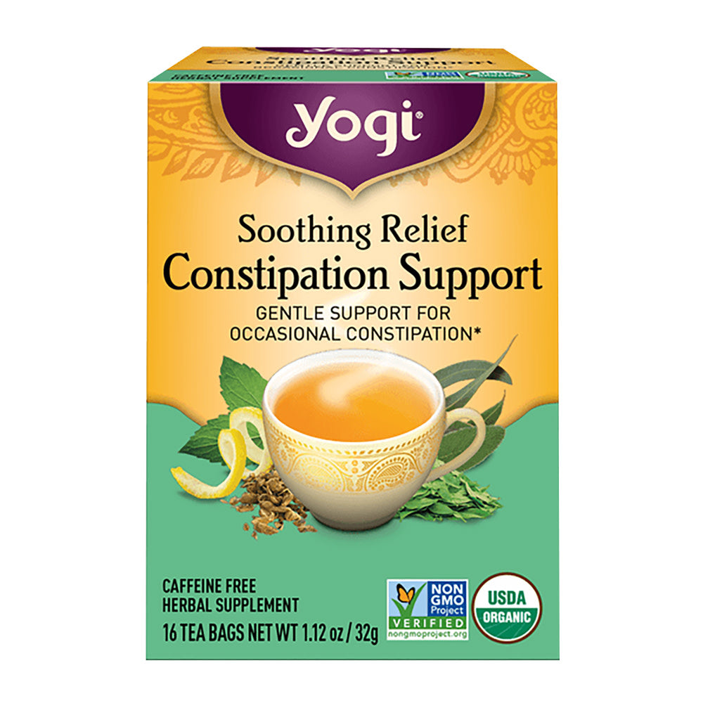 Wholesale Yogi Tea Soothing Relief Constipation Supplement 16 Count Box- Bulk