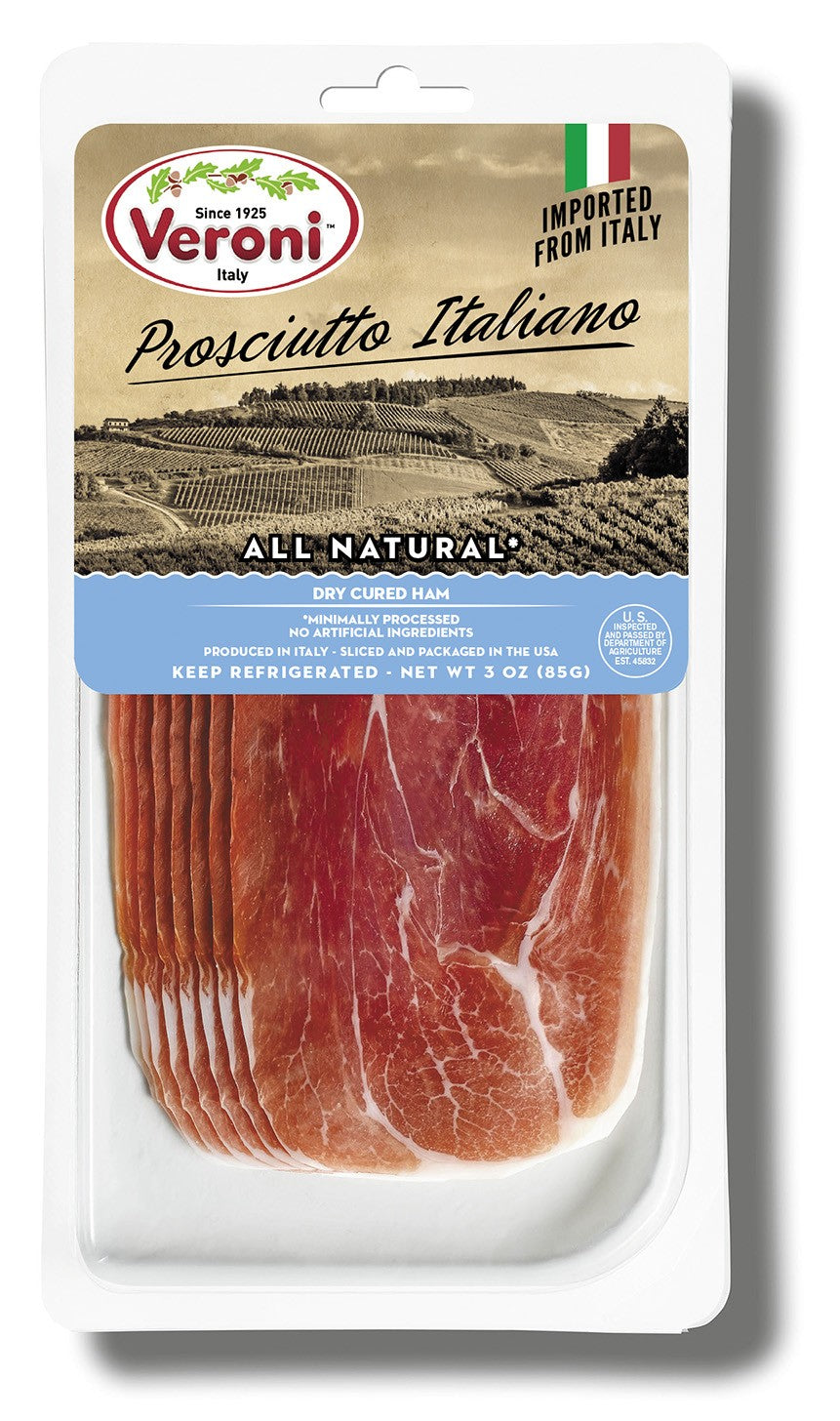 Wholesale Veroni Prosciutto Italiano Preslice- Bulk