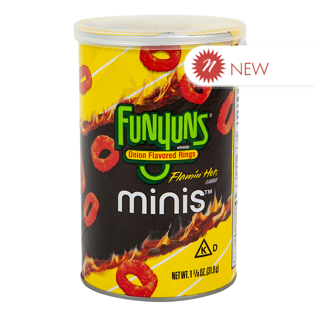 Wholesale Funyuns - Miniature Canister Flamin Hot - 1.125Oz - Pk6- Bulk