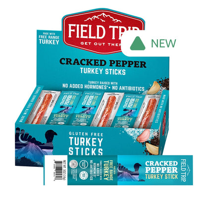 Wholesale Field Trip Mini Turkey Stick Cracked Pepper 0.5 Oz- Bulk
