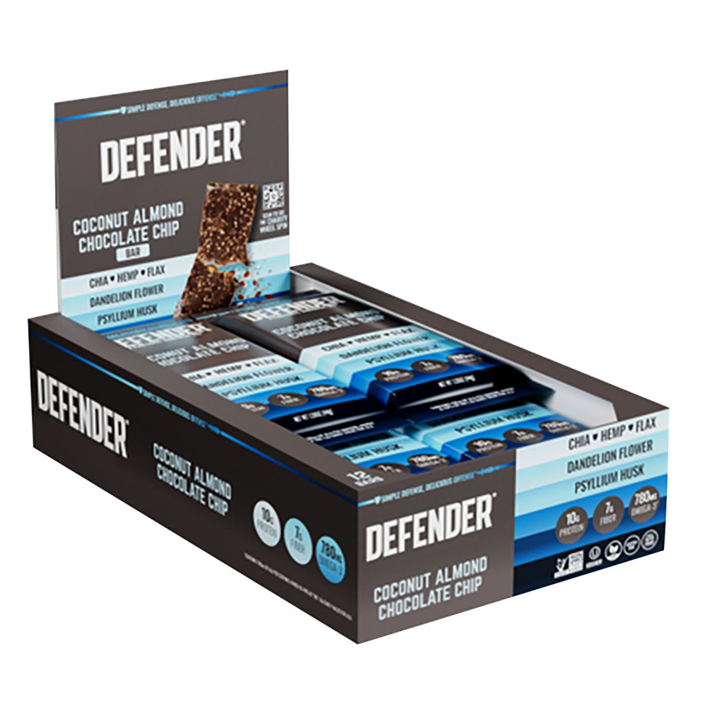 Wholesale Defender - Coco Almond Chocolate Chip Bar - 1.55Oz- Bulk
