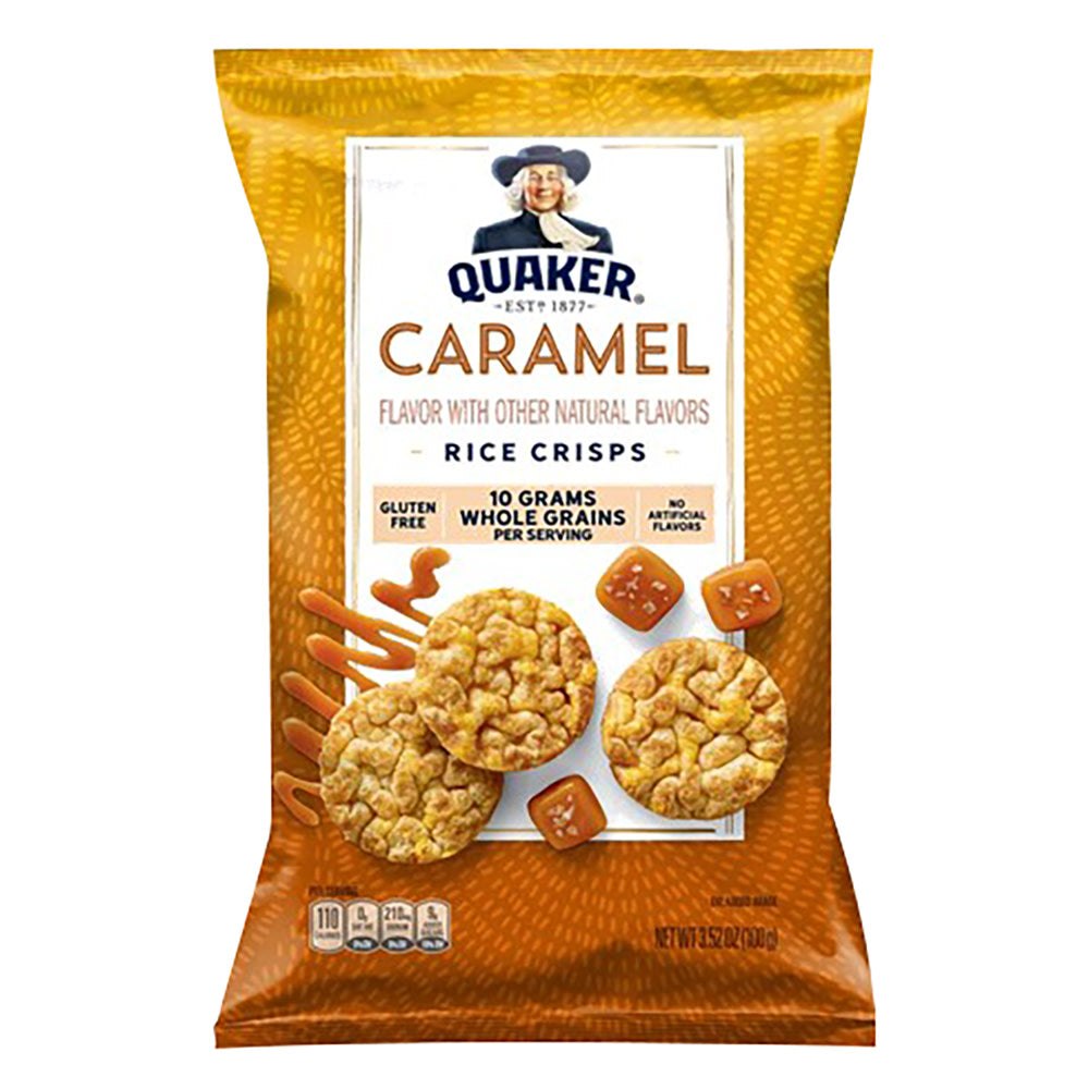 Wholesale Quaker Caramel Rice Crisps 3.52 Oz Bag- Bulk